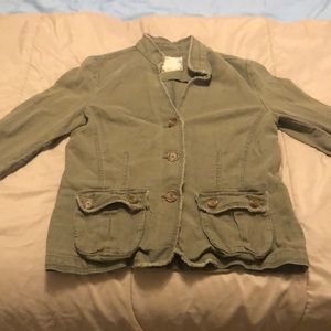 Old navy vintage army green button up jacket